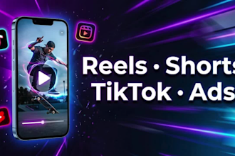 edit short form video for tiktok, reels and youtube shorts