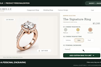 build a premium shopify custom ring builder with zakeke 3d jewelry configurator