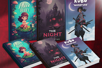 design book covers, ebook covers, kindle covers and KDP book cover mockups