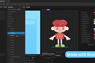 create a custom rive, lottie web animation
