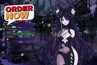 create anime 2d vtuber model or 3d vtuber avatar for streaming
