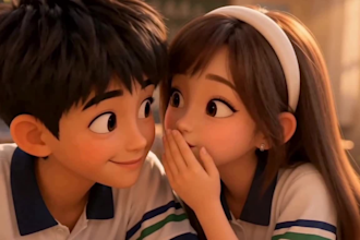 3d pixar style ai animation video