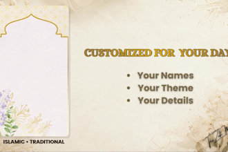 design an elegant custom animated wedding invitation