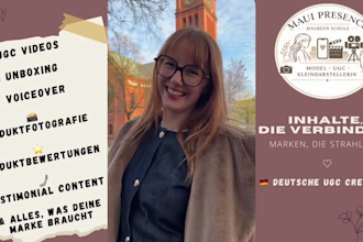 create german ugc videos