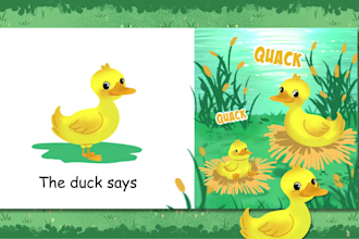 draw children story book illustration and toddler board book