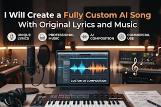 create a fully custom ai song with original lyrics and music