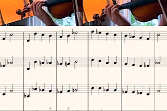 do music transcription, music theory, transcribe music from audio to sheet in 24