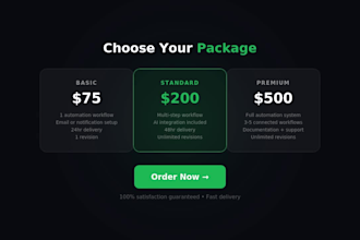 create n8n workflow automations and integrations