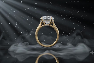 create luxury diamond ring and jewelry animation for jewelry brands