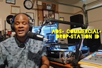 produce aprofessional radio commercial, station id