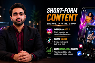 do professional video editing for youtube, yt shorts, tiktok and fb reels editor