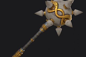 create stylized fantasy weapons for games
