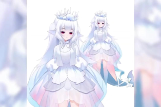 design and rig a professional anime live2d vtuber model for vtube studio, stream
