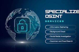 do osint research and professional background check