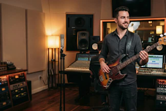 be your pro bass player for funk rnb hip hop rock pop music