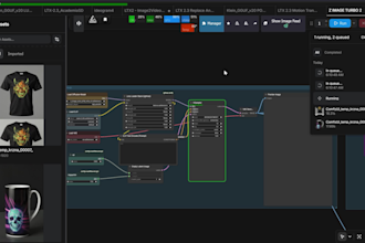 create automated print on demand art generator workflow