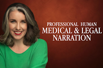 record professional human medical narration voice over