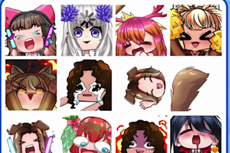 create emote, emotes, twitch emotes, animated emotes, discord emoji, cute emotes