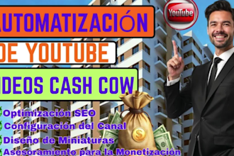 crear videos atractivos para canales cash cow de youtube con edición, locución y