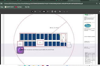 design  solar pv system, sld, load analysis and boq