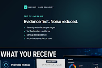 audit npm dependencies and deliver a vulnerability report