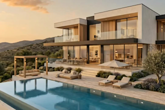 design modern luxury villa exteriors with photorealistic 3d renders