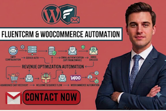 build fluentcrm abandoned cart welcome sequence woocommere automation