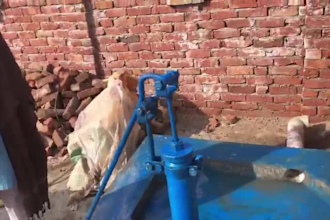 install a charity hand water pump in pakistan