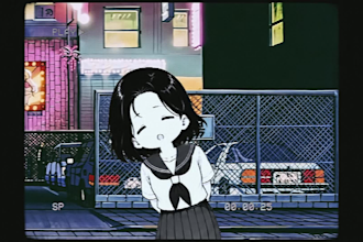 create a 90s anime vhs aesthetic music video for your track