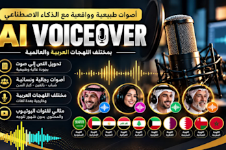 create realistic arabic voice overs