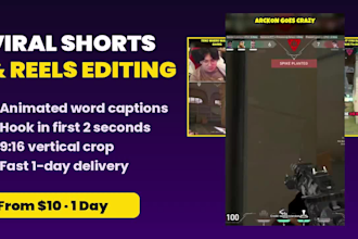 edit viral shorts, reels and tiktoks with animated captions