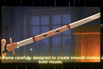 create 2d animated music video anime animation and character animation
