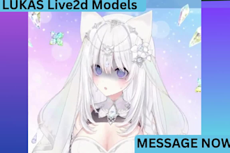 design and rig anime live2d vtuber model 2d vtuber model live 2d vtuber