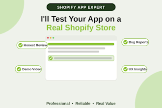 shopify app installation testing feedback review
