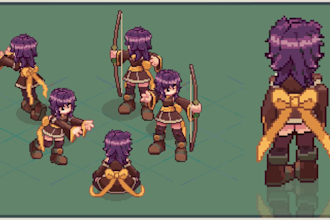 create pixel art tilesets 2d sprites sheet character sprites rpg maker