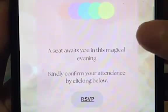 design a modern birthday website invitation
