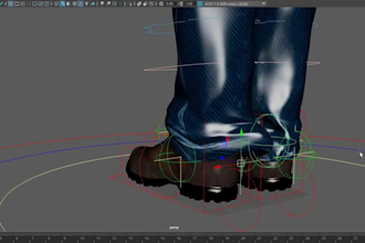 advanced skeleton rig,rig for 3d animation,squashy rig,weight paint,3d accessory