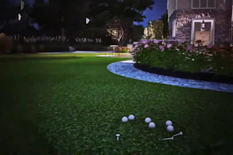 design 2d 3d golf course, mini golf, putting green, golf simulator and landscape