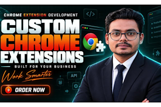 build custom chrome extension, python bot and web automation