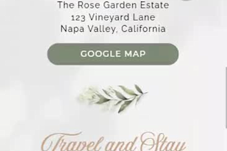 design custom wedding website on canva