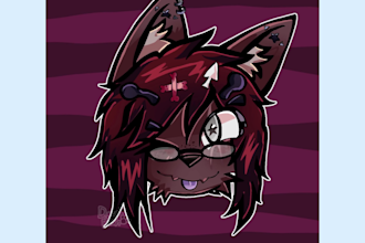 draw you a headshot of your fursona oc