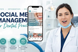manage social media marketing for dentists and orthodontists