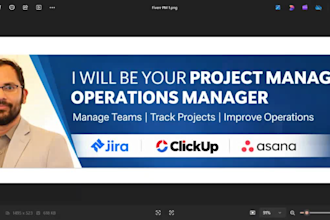 be your project manager or operations manager for your business