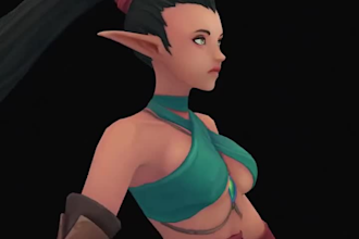 create 2d archer concept, game ready 3d character, 2d character