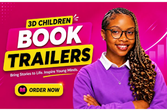 create 3d children book animation for kids 3d animation children book trailer
