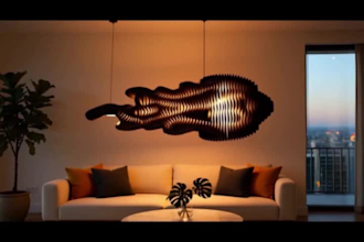 3d parametric wood lamp modern parametric wood lamp rhino 3d