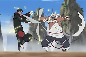 create 2d lineart animated fight scene ai anime fighting animation intro