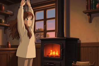 create cinematic hand drawn, anime style animation, with cinematic backgrounds