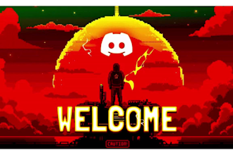 design animated discord logo, server icon and banners for your server