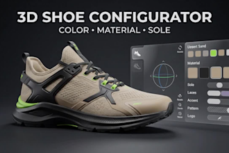 build an interactive 3d sneaker configurator with three js